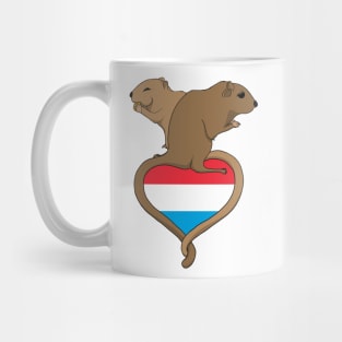 Gerbil Luxembourg (light) Mug